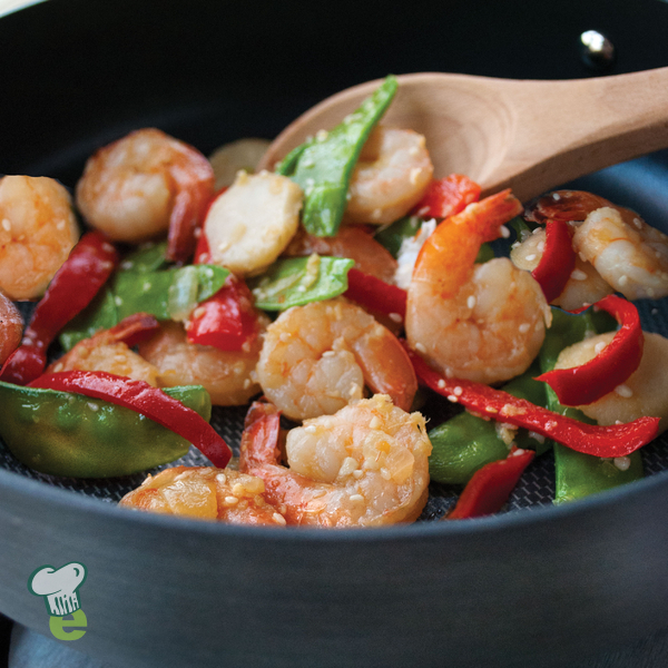 Sesame Shrimp StirFry