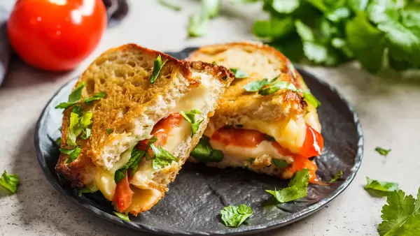 Grilled Cheese and Veggies Sandwich