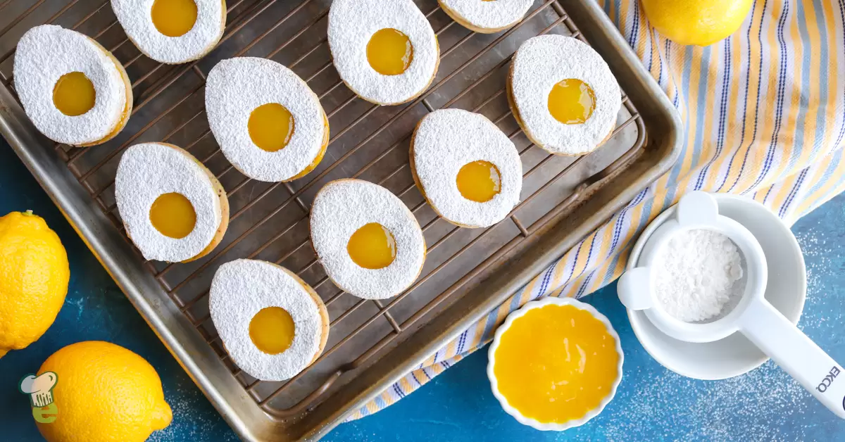 Easter Egg Linzer Cookies