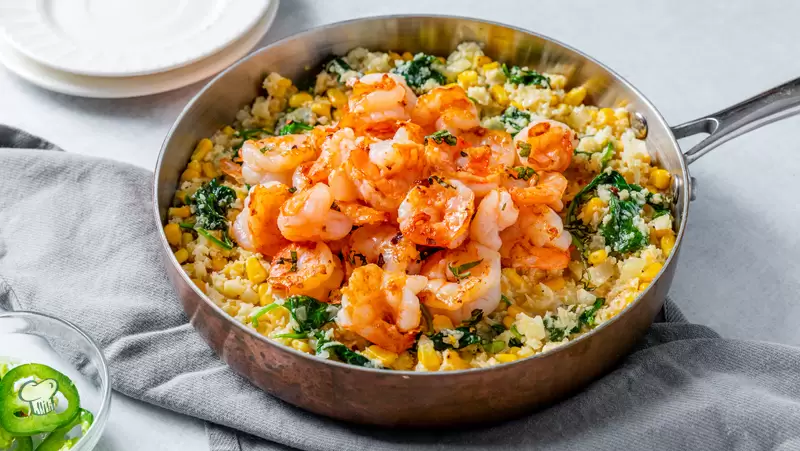 Heart Healthy Shrimp And Cauliflower Grits Recipe