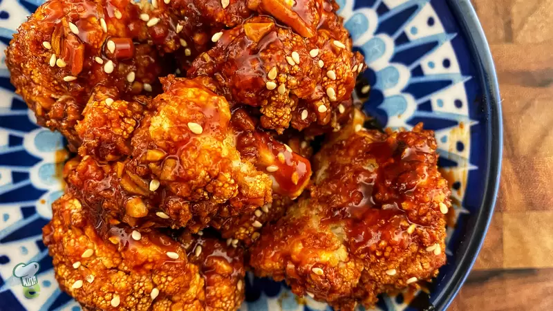 Korean BBQ Cauliflower Bites