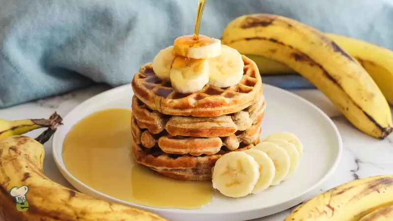 Heart Healthy Banana Waffles Recipe