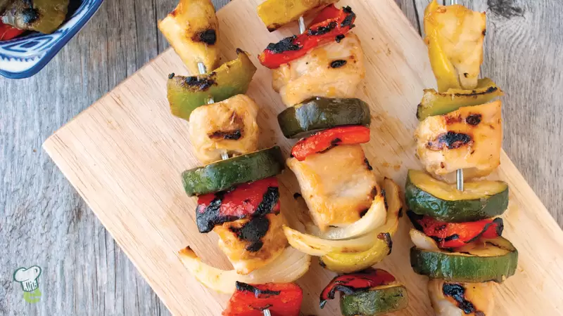 Sweet and Sour Chicken Kebabs