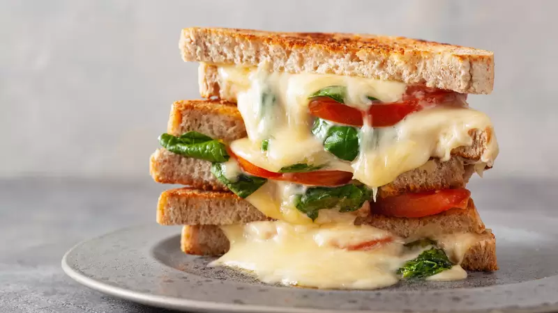 Grilled Cheese and Veggies Sandwich