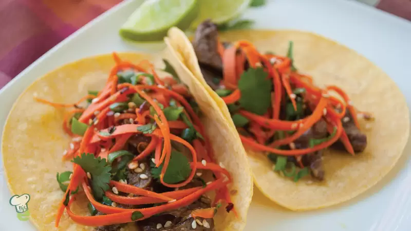 Steak Tacos with Carrot Slaw