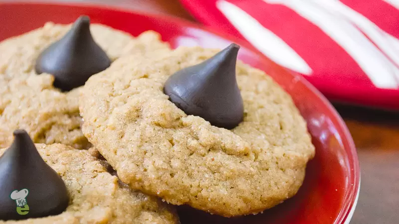 Heart Healthy Peanut Butter Blossom Cookies Recipe