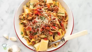 Pasta with Hearty Meat Sauce