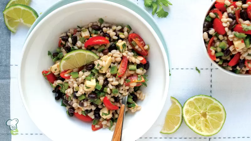 Barley and Black Bean Salad