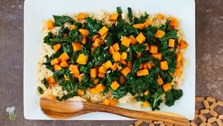 Sweet Potatoes and Kale with Quinoa