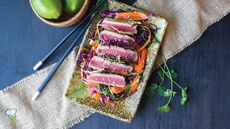 Heart Healthy Garlic Lime Tuna Steaks Recipe