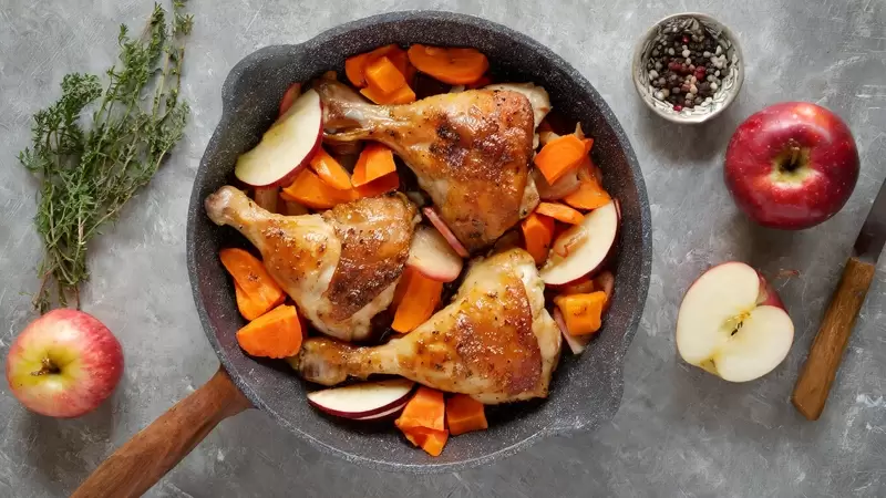 Chicken Thighs with Apples