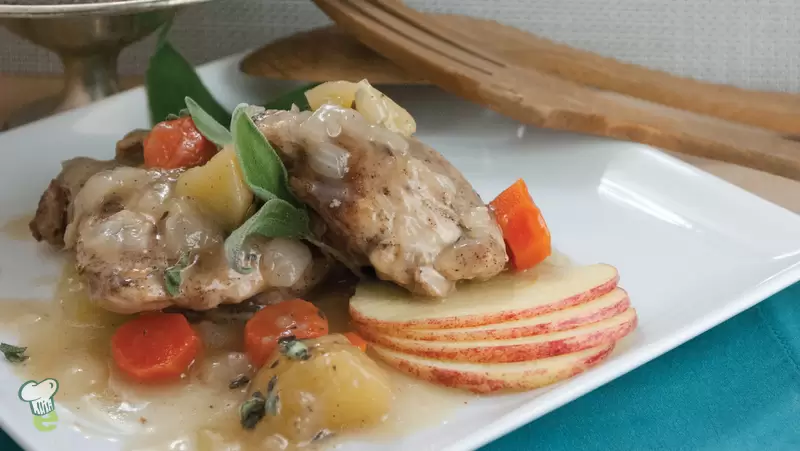 Heart Healthy Chicken Thighs With Apples Recipe