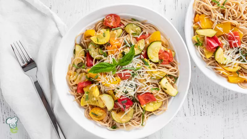 Spaghetti and Roasted Vegetables