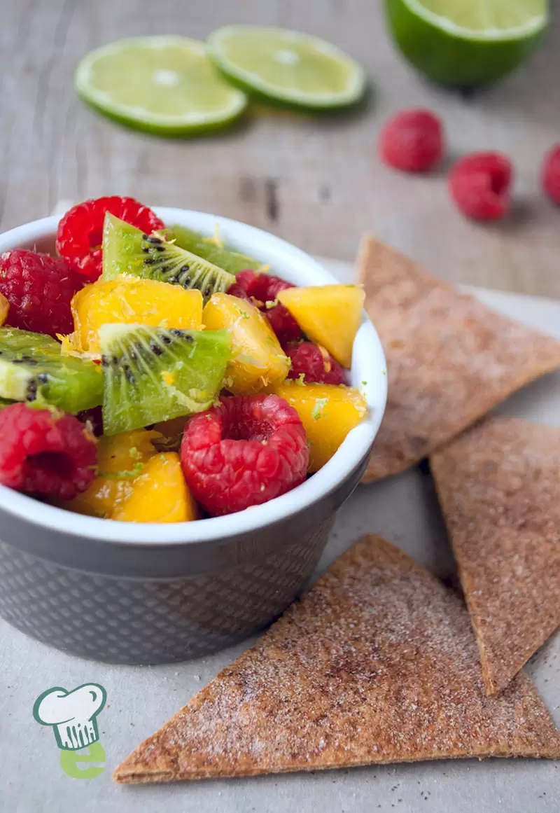 Fruit Salsa with Cinnamon Chips