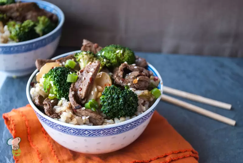 Beef and Broccoli Stir-Fry with Brown Rice
