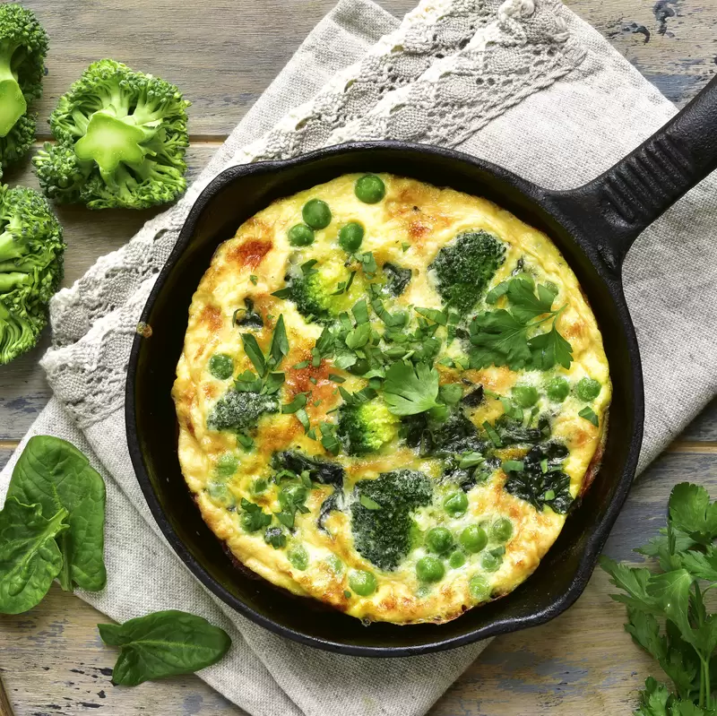 Heart Healthy Broccoli Spinach Omelette | High Protein Breakfast