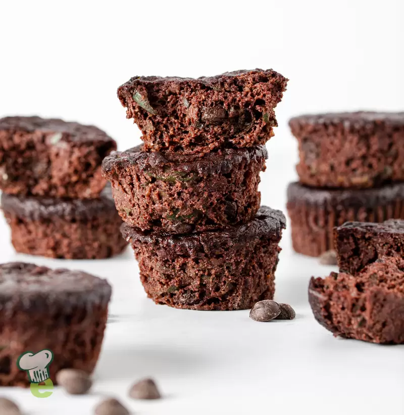Heart Healthy Chocolate Zucchini Muffins