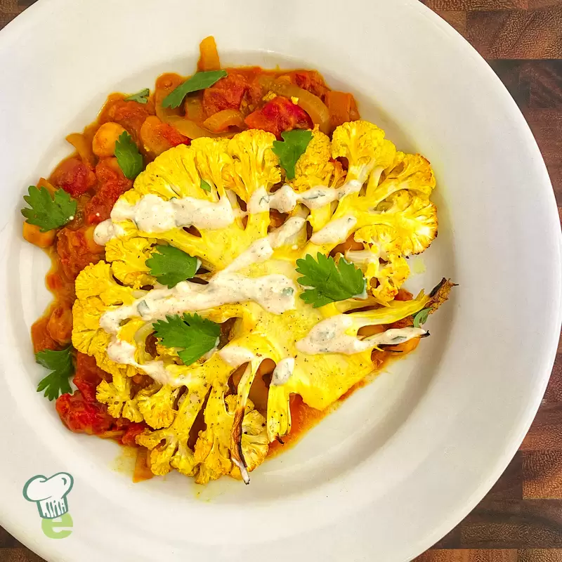 Oven Roasted Cauliflower Steaks | Heart Healthy Dinner