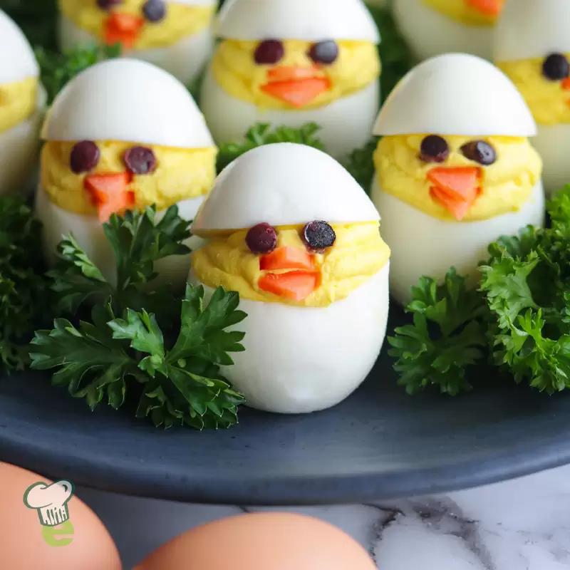 Devilled Egg Chicks | Heart Healthy & Easy Easter Appetizer