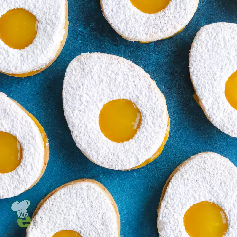 Heart Healthy Easter Egg Linzer Cookies