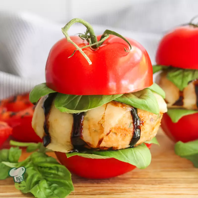 Heart Healthy Caprese Burgers