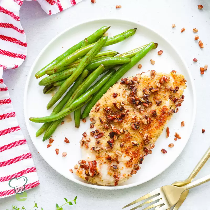 Heart-Healthy Pecan-Crusted Baked Chicken Recipe
