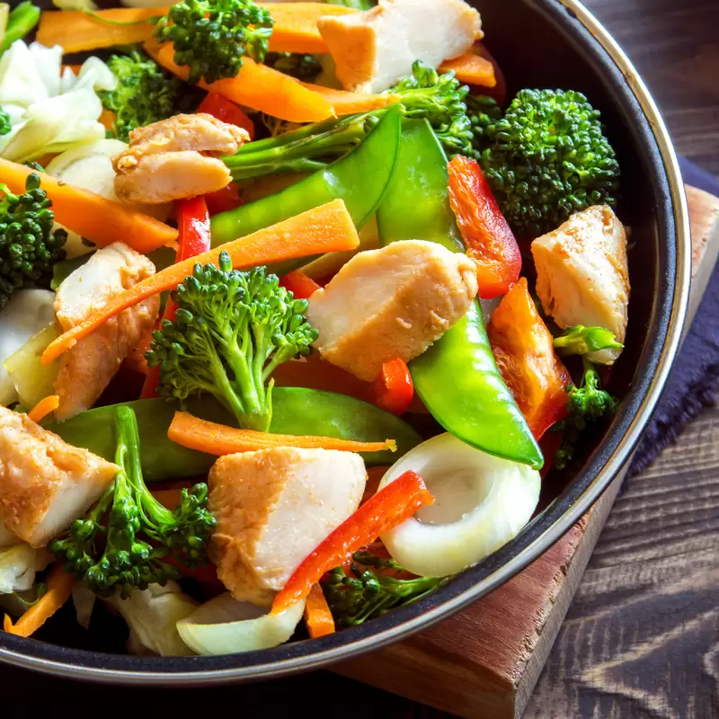 BBQ Chicken Stir Fry Recipe | Heart Healthy