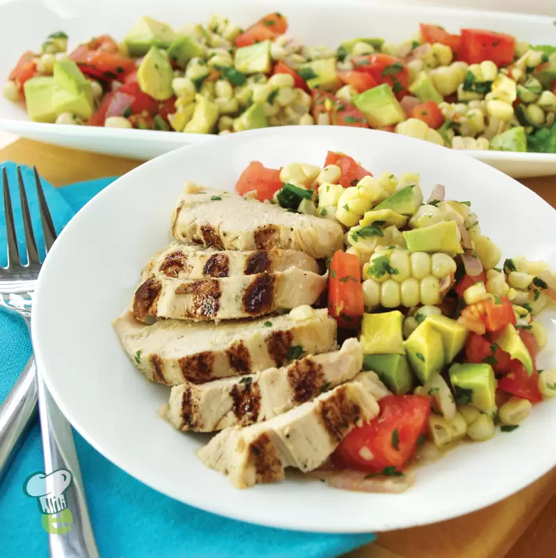 Grilled Chicken with Orange and Corn Salsa | Heart Healthy