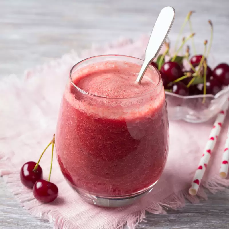 Cherry Protein Smoothie Recipe | with Banana & Peanut Butter