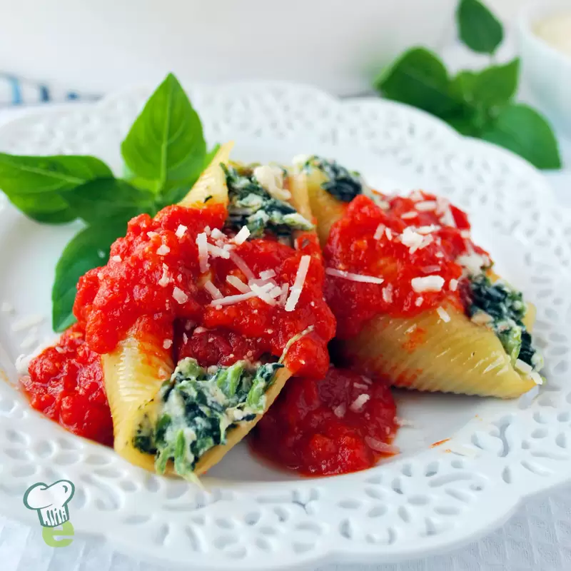 Healthy Spinach Ricotta Stuffed Shells (Heart Healthy)