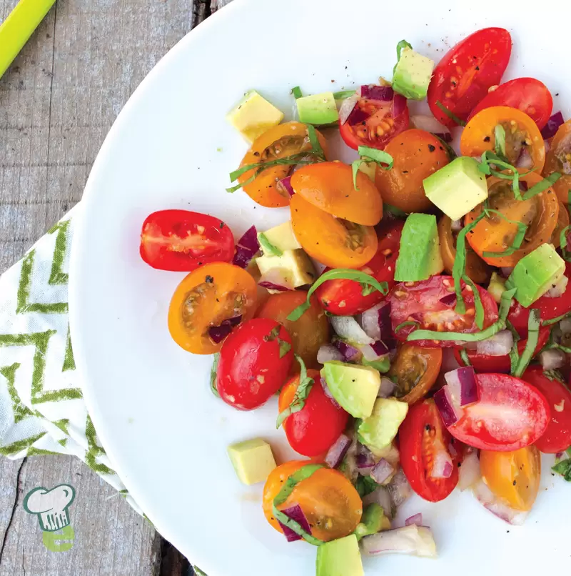 Tomato Basil Avocado Salad | Fresh & Easy Recipe