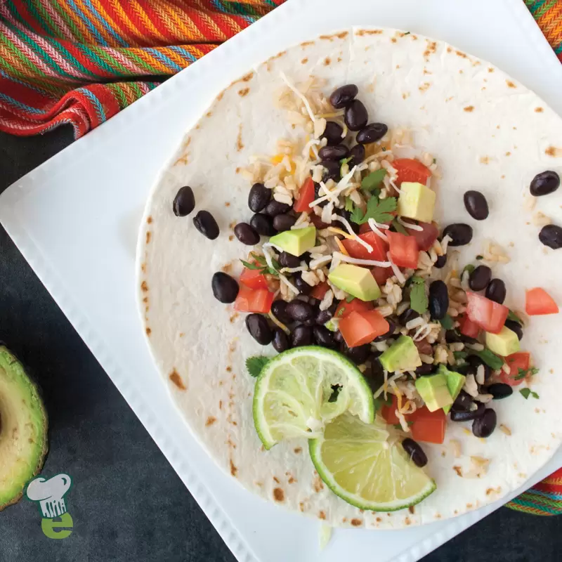 Heart Healthy Black Bean Burritos| Healthy Burritos Recipe