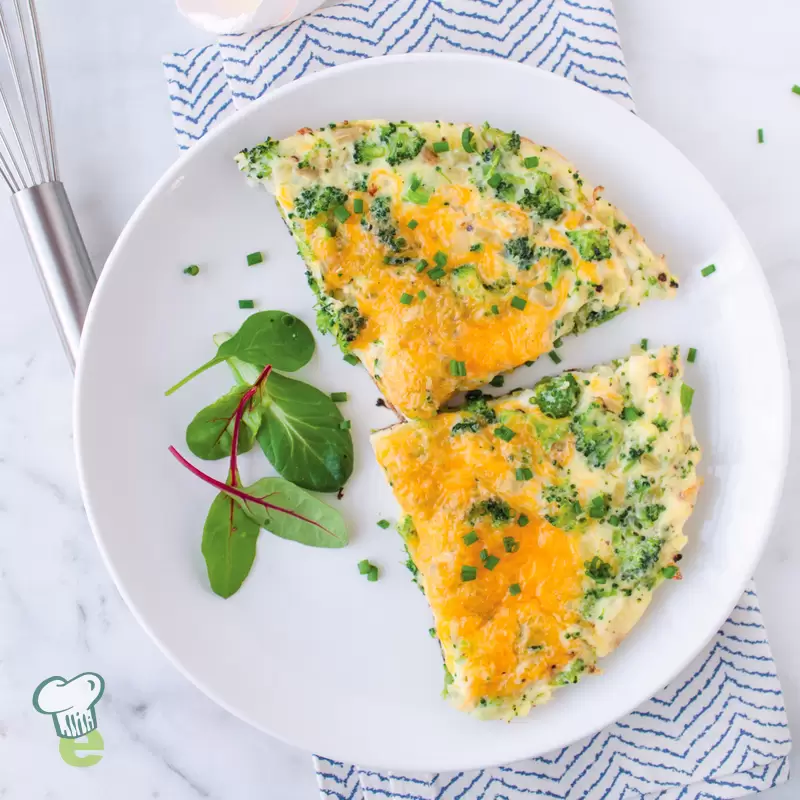 Heart Healthy Broccoli Cheese Omelette
