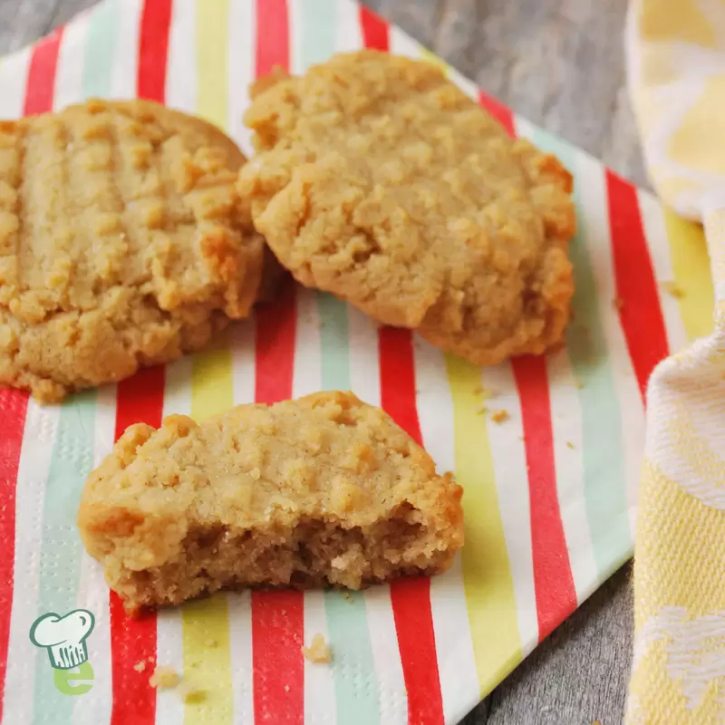 Easy Gluten Free Peanut Butter Cookies | Low Calorie Low Sodium