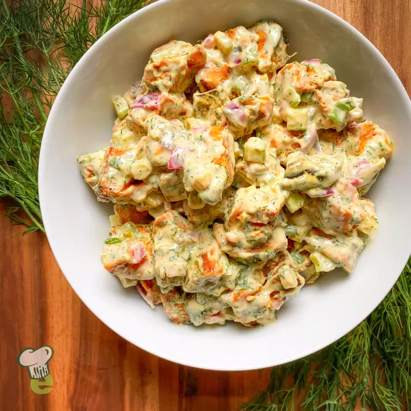 Sweet Potato Salad Recipe (with Greek Yogurt & Dill)