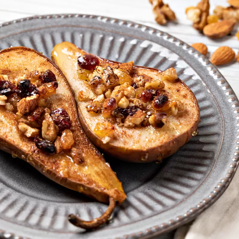 Heart Healthy Baked Pear