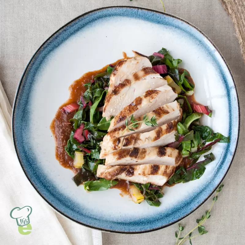 Swiss Chard with Chicken Recipe | Heart Healthy