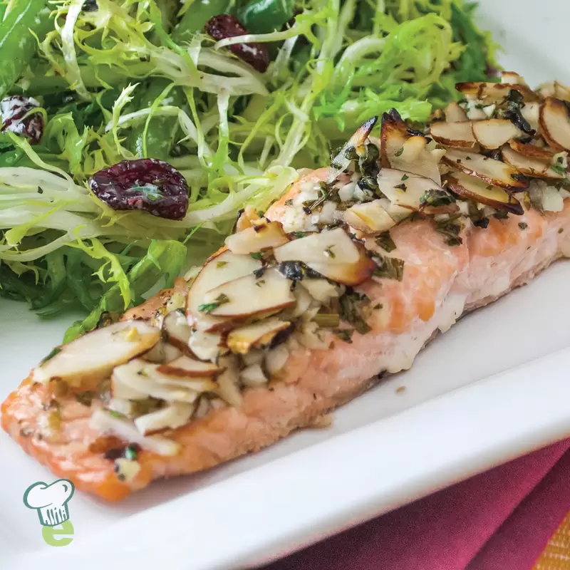 Baked Almond Crusted Salmon Recipe | GLP-1 Friendly