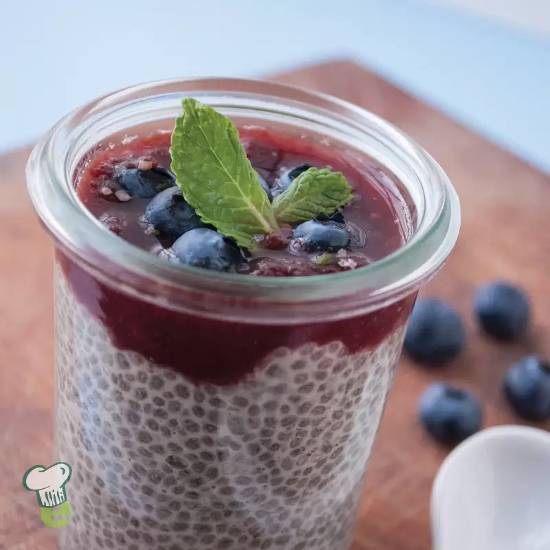 Heart Healthy Blueberry Chia Seed Pudding