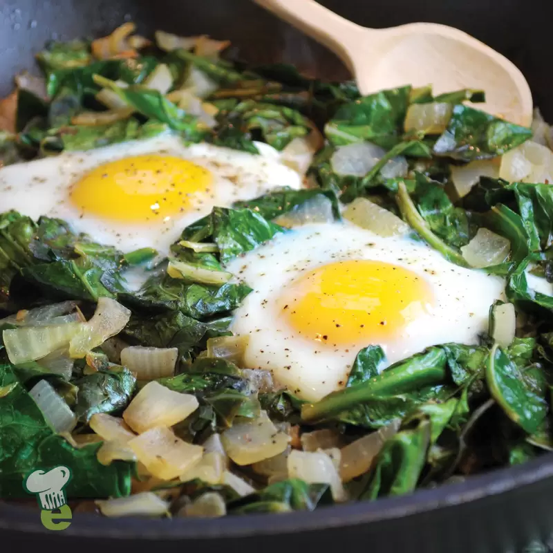 Eggs and Greens for Breakfast | Heart Healthy & Easy