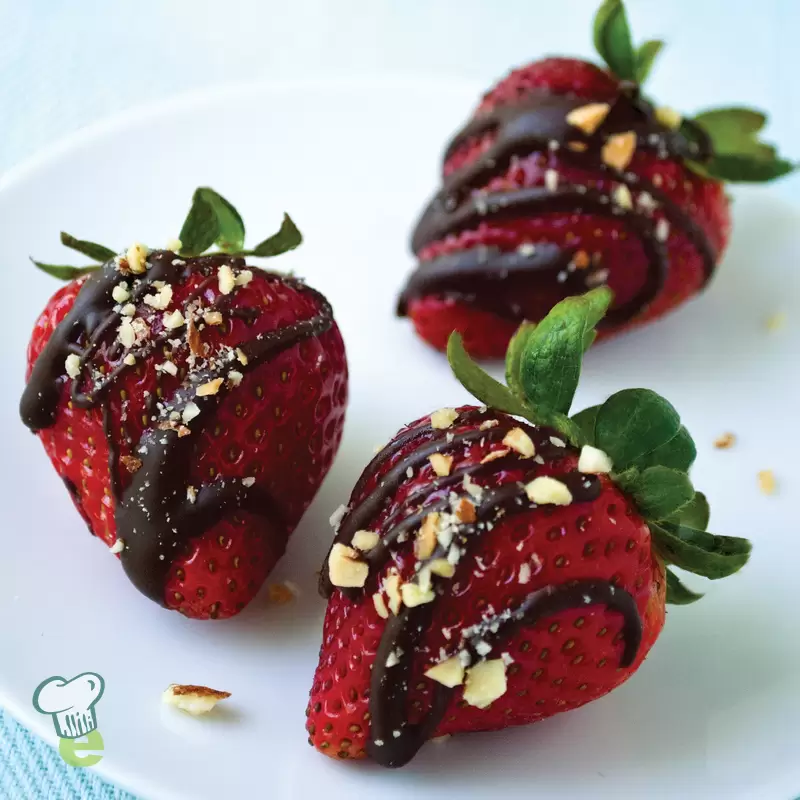 Heart Healthy Chocolate Almond Strawberries
