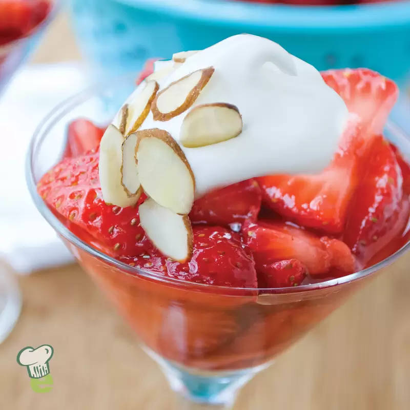Heart Healthy Strawberries and Cream