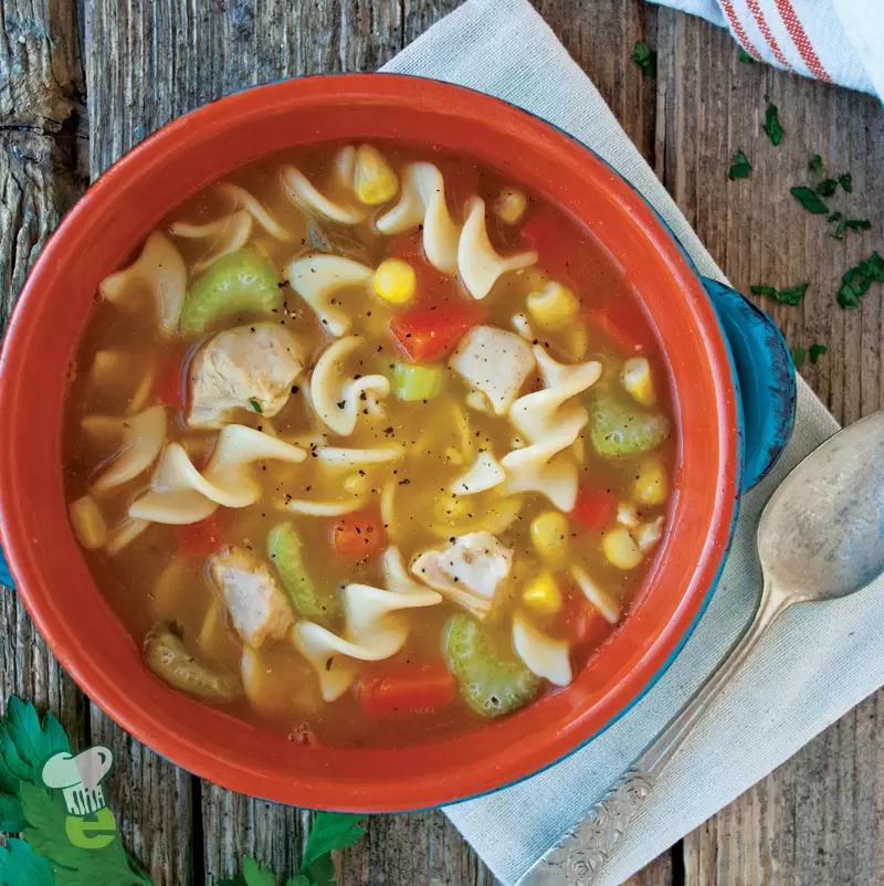 Heart Healthy Chicken Noodle Soup | Low Sodium & Low Fat Recipe