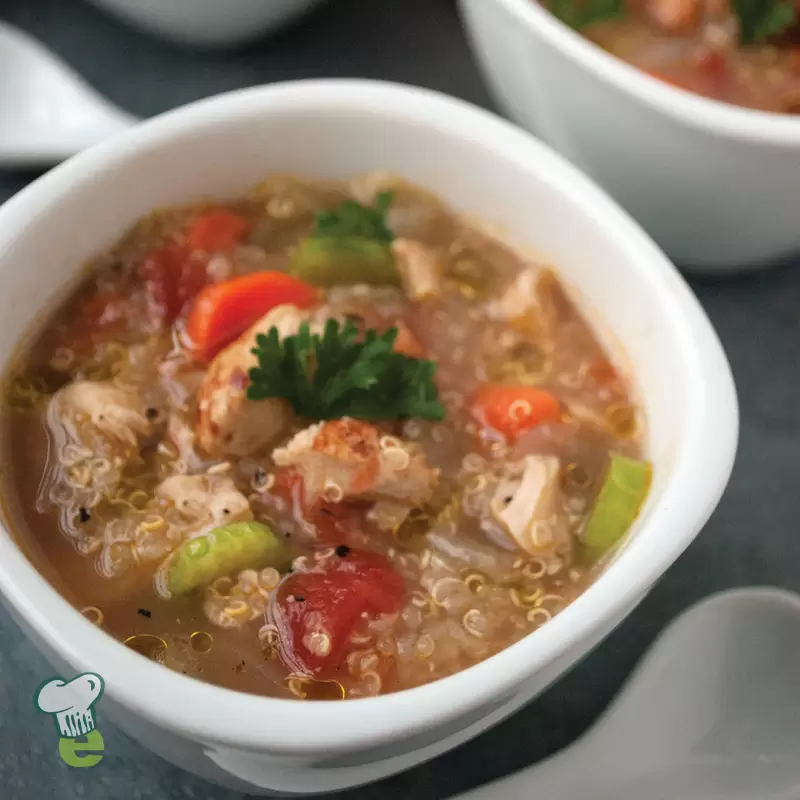 Chicken Quinoa Soup | High Protein & Low Sodium Soup