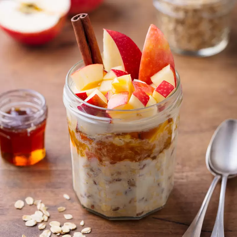 Heart Healthy Apple Cinnamon Overnight Oats
