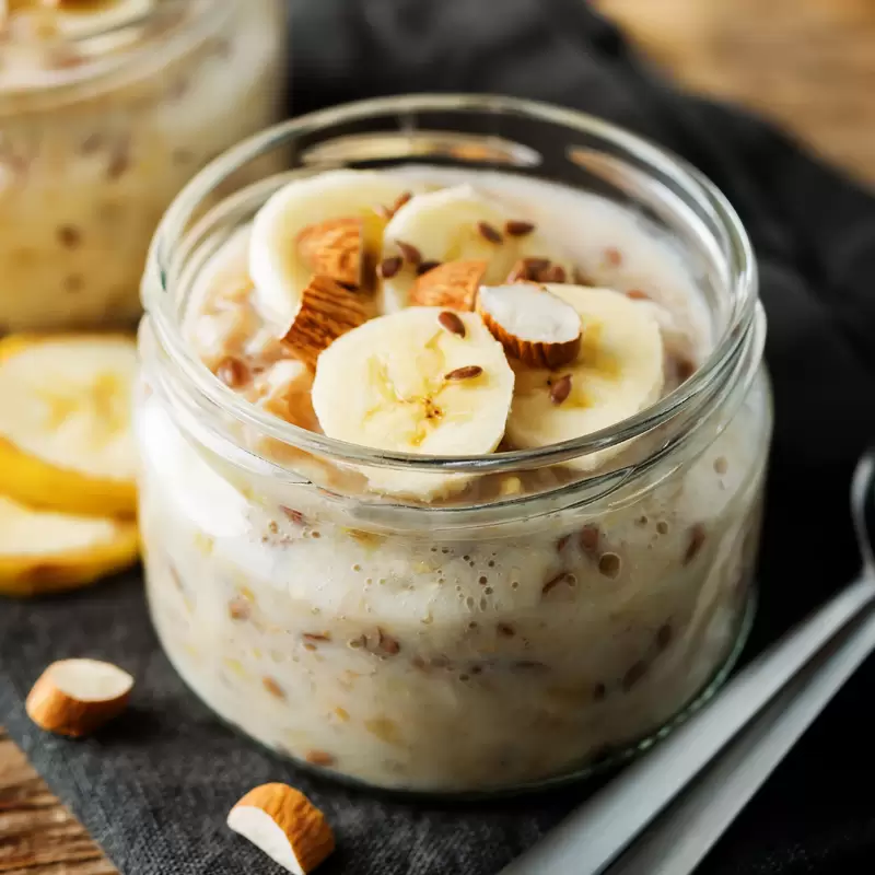 Heart Healthy Banana Overnight Oats