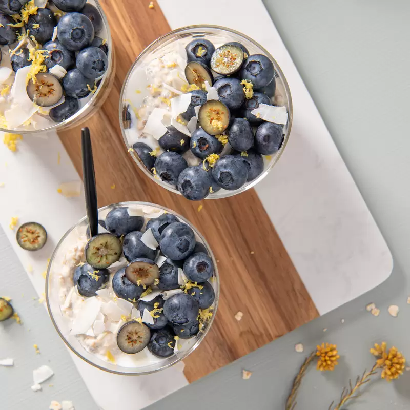 Healthy Lemon Blueberry Overnight Oats