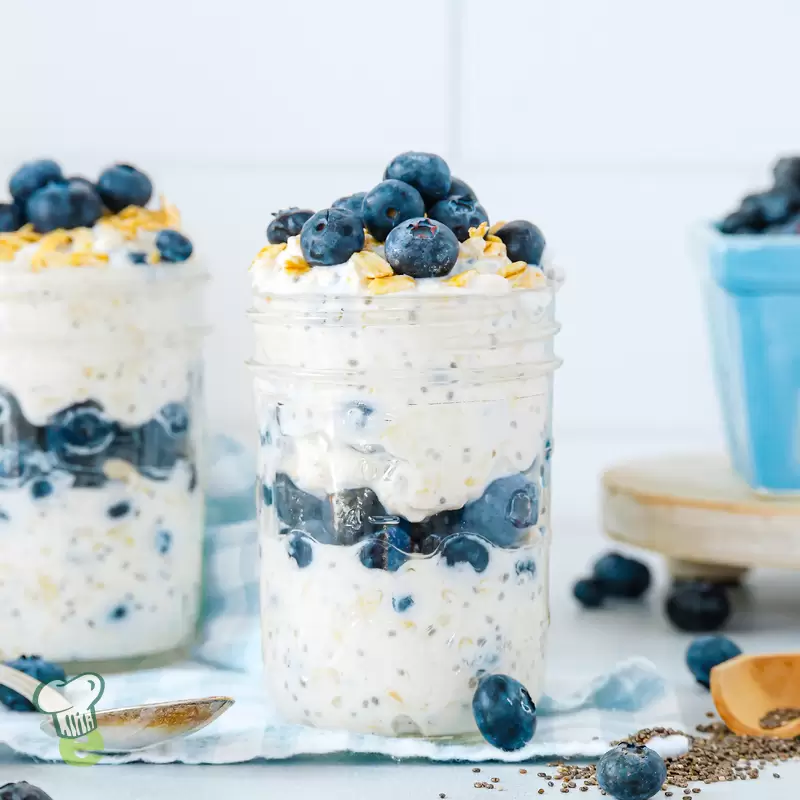 Heart Healthy Blueberry Overnight Oats: High Protein Recipe