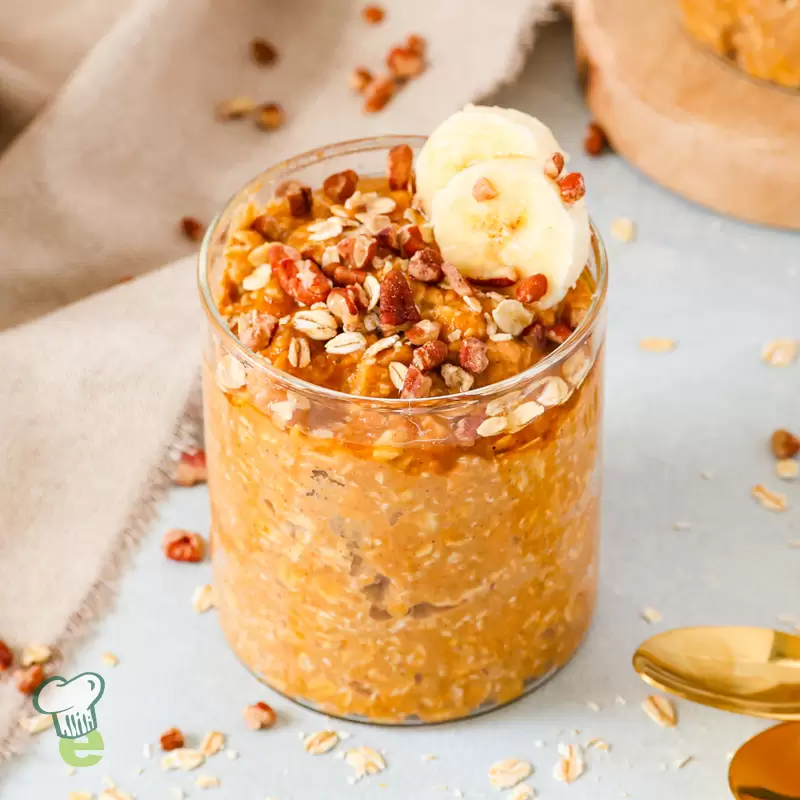 Heart Healthy Pumpkin Pie Overnight Oats