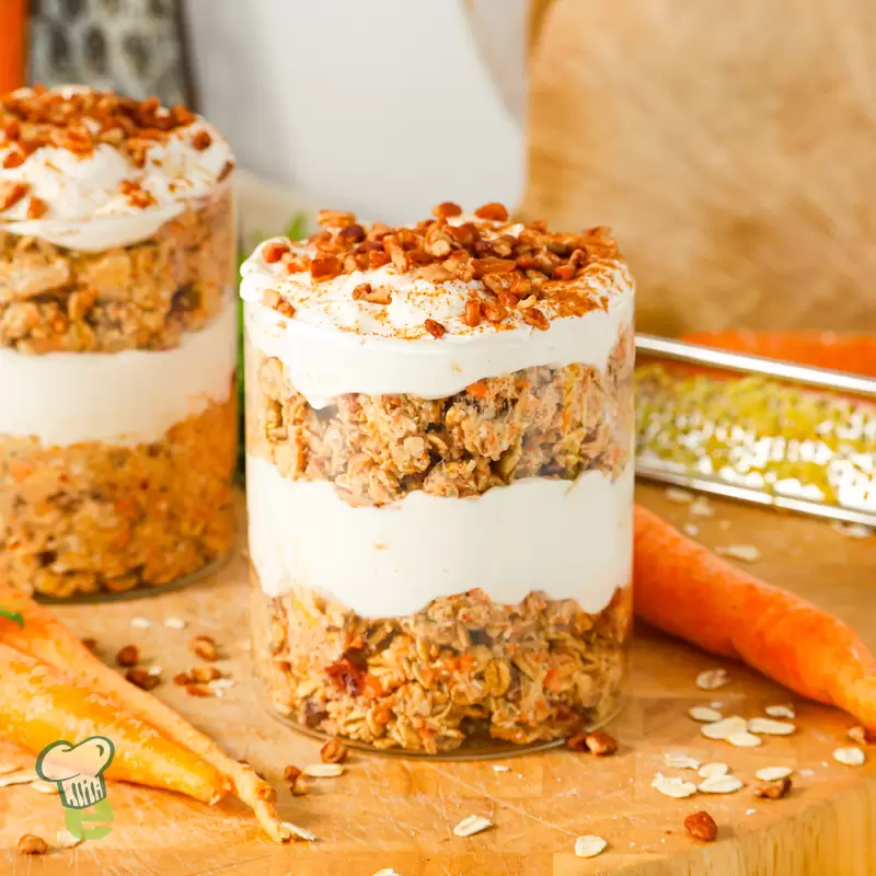 Heart Healthy Carrot Cake Overnight Oats | Easy Recipe